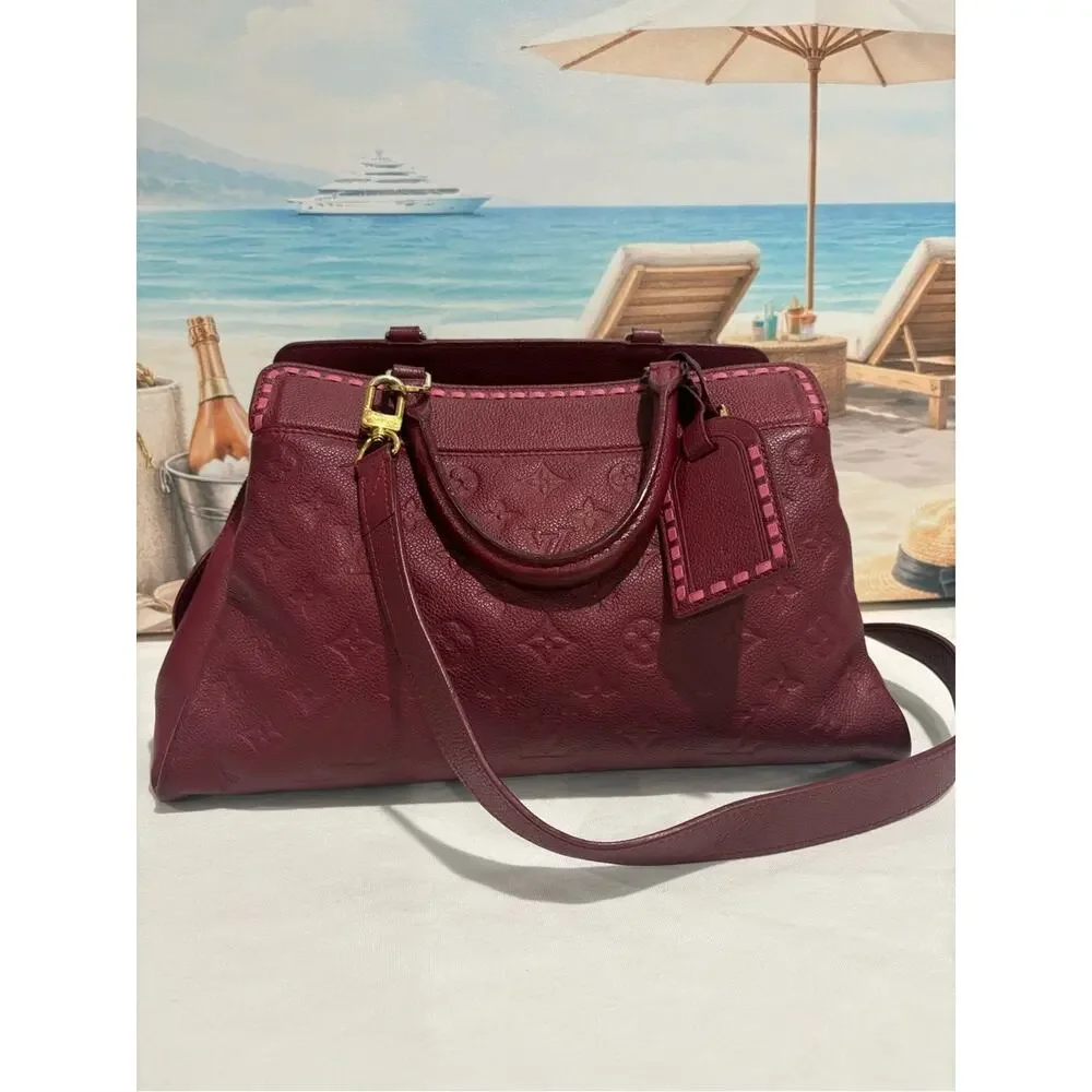 Authentic Louis Vuitton Monogram Empreinte Montaigne MM bag w/ Certificateate